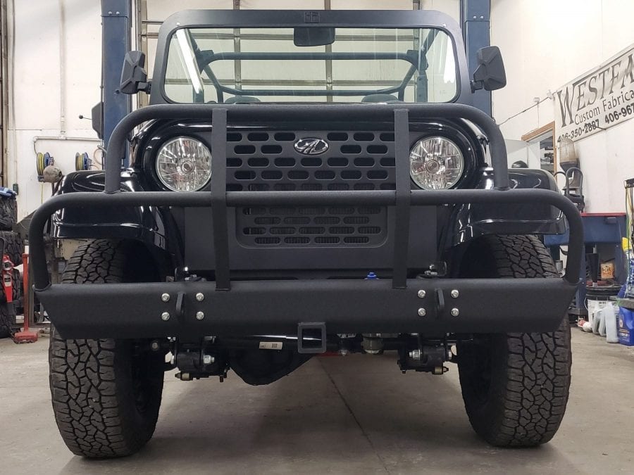 ROXOR Front Bumper w/ Brush Guard and Receiver Hitch (Built to order)